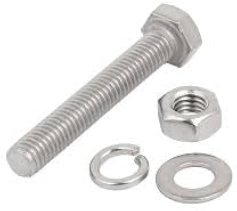 Known Brand Nut & Bolt M6×12 – 100 Nos / Box