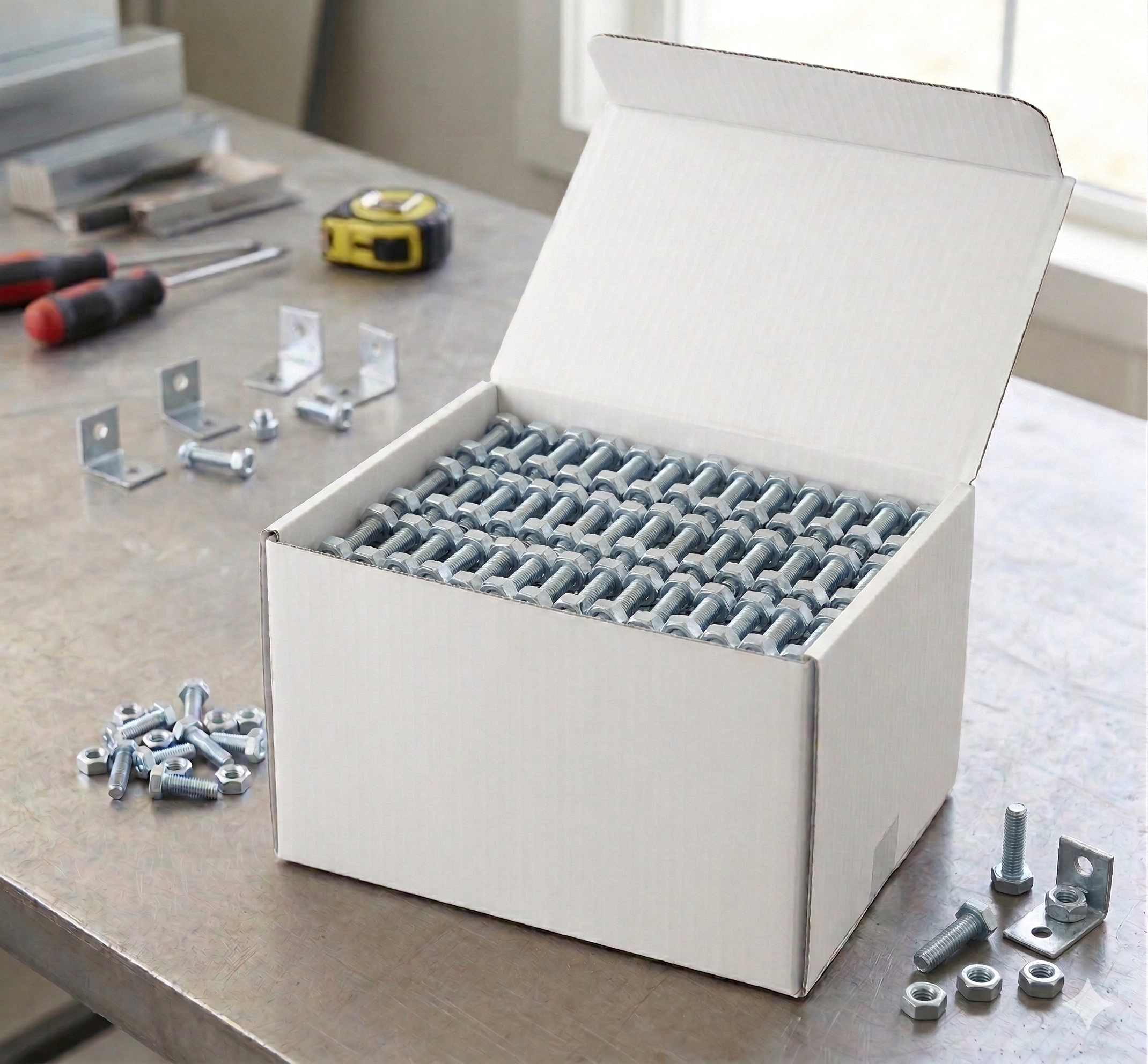 Known Brand Nut & Bolt M6×12 – 100 Nos / Box