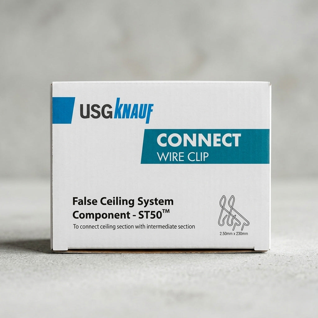 Connecting Clip – 100 Nos / Box | USG Knauf Ceiling Accessories